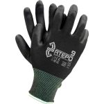 Pracovní rukavice máčené v PU REPO BLACK