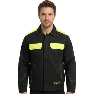 Nehořlavá svářečská bavlněná montérková blůza SPECTER BLACK