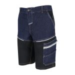 Pracovní džínové kraťasy strečové JEANS TECH BLUE